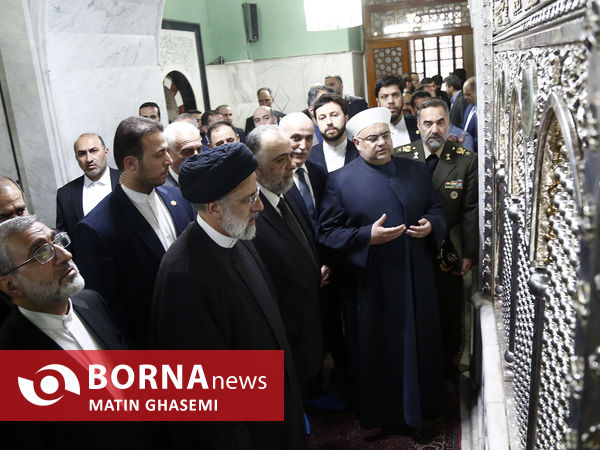 بازدید رییس جمهور از مسجد امویی دمشق