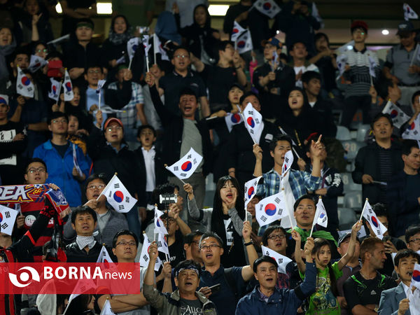 در حاشیه دیدار تیمهای  فوتبال ایران - کره جنوبی