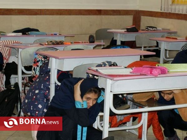 بیستمین مانور زلزله در مدارس شهرستان ری