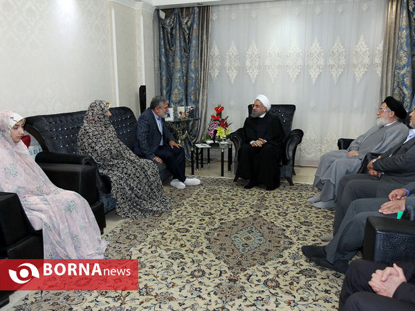 رییس جمهوری در دیدار امیر جانباز عباس طائفه