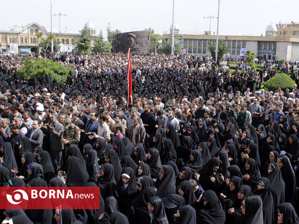 آیین تشییع سردار شهید علیرضا شمسی پور
