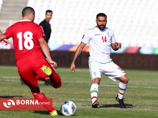 دیدار تیم های ملی فوتبال لبنان و ایران