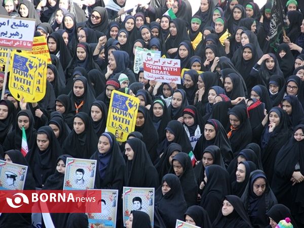 راهپیمایی 13 آبان در یزد