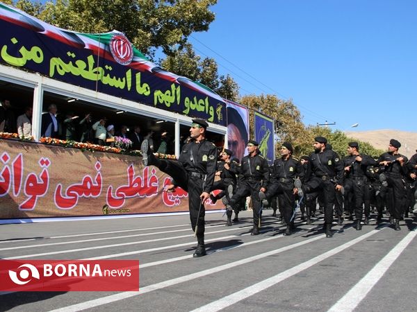 رژه نیروهای مسلح در شیراز