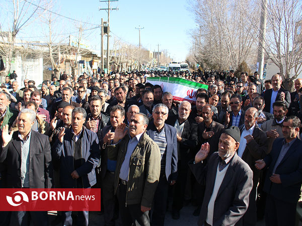تشییع پدر شهیدان اکبری-صفاشهر