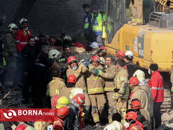 پیدا شدن پیکر آتش نشانان