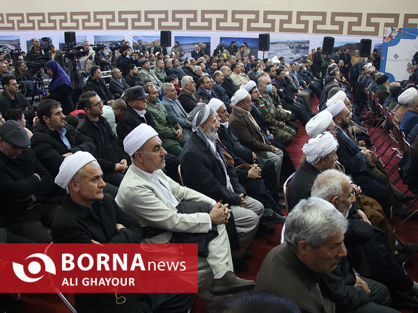بهره برداری رسمی از سامانه انتقال آب به دریاچه ارومیه با حضور رییس جمهور