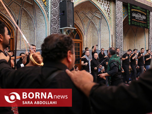 عزاداری روز تاسوعای حسینی علیه السلام در بازار تهران 