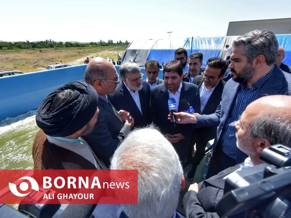 بهره برداری از مدول سوم تصفیه خانه ارومیه با حضور معاون اول رییس جمهور