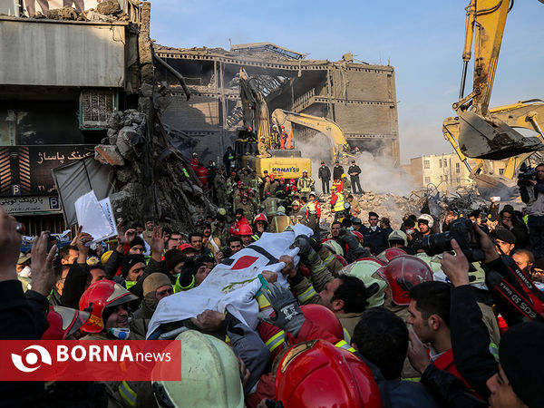 پیدا شدن پیکر آتش نشانان