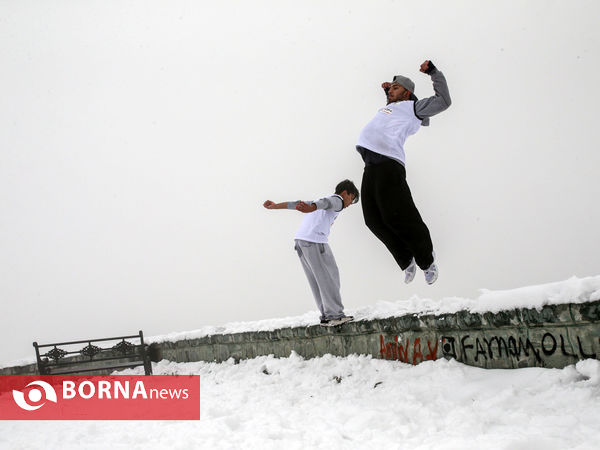 پارکور در برف