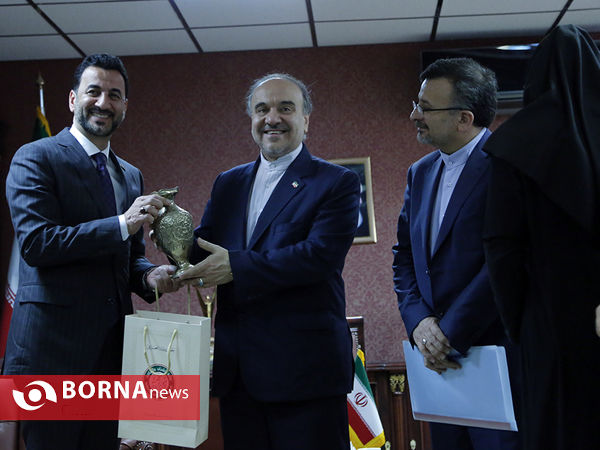 دیدار دکتر سلطانی فر با عبطان وزیر ورزش و جوانان عراق