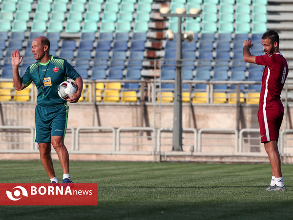 تمرین تیم فوتبال پرسپولیس تهران