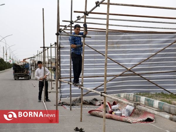 آماده سازی موکب های انتظار در قم