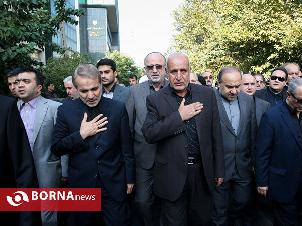 مراسم تشییع پیکر برادر سخنگوی دولت