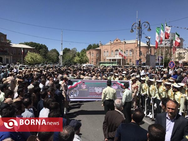 تشییع پیکر شهیدان هنگ مرزی ارومیه