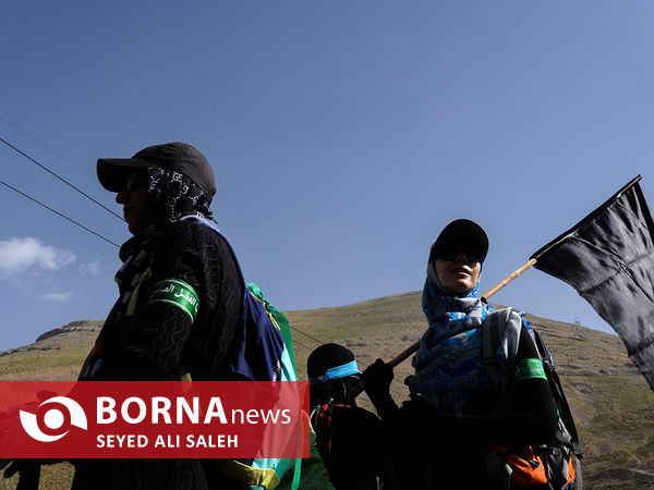 صعود بر بلندای تهران با پرچم سیدالشهدا