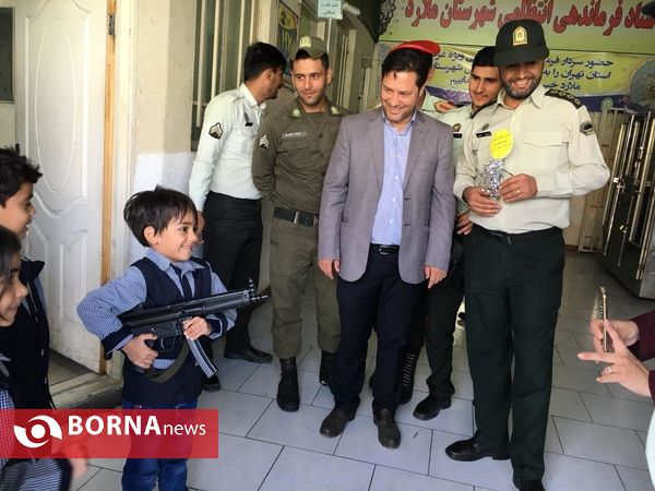 حضور کودکان مهدها در فرماندهی ناجا شهرستان ملارد