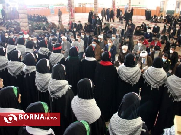 مراسم تجدید میثاق با شهدا و نواختن زنگ انقلاب در یاسوج