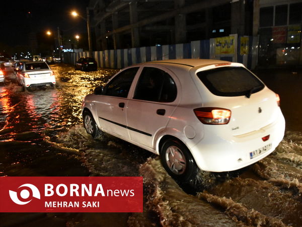 خسارت های باران و طوفان در اراک