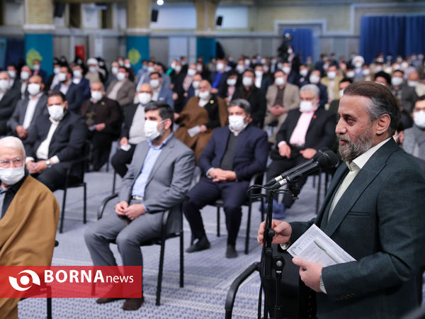 دیدار جمعی از مداحان با رهبر معظم انقلاب