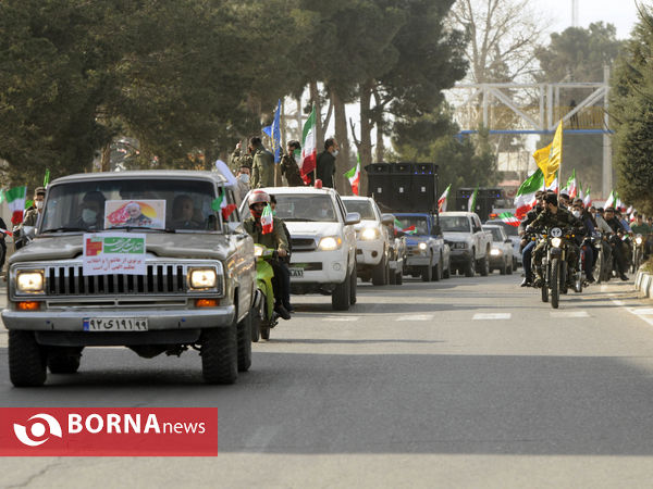 رژه نیروی های موتوری و خودرویی 22 بهمن- شهرستان قدس