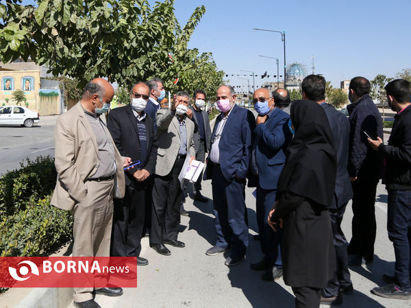 بازدید اعضای شورای شهر مشهد از بافت اطراف حرم