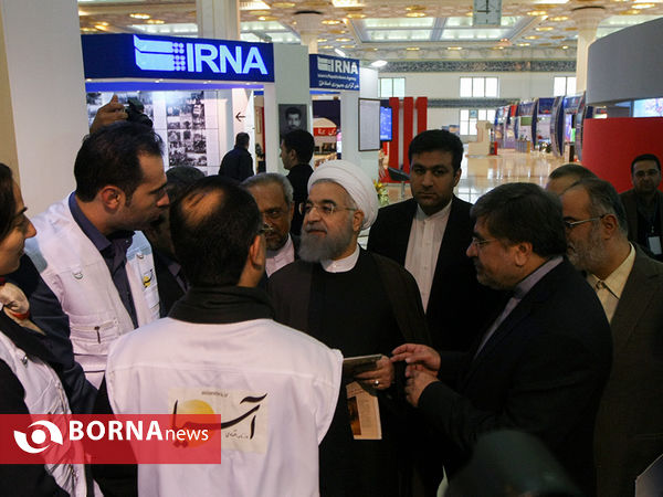 بازدید رئیس جمهوری از نمایشگاه مطبوعات