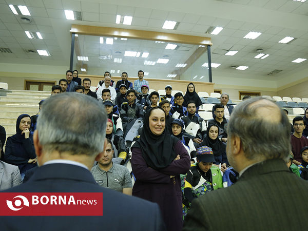 بازدید وزیر ورزش و جوانان از تمرین تیم ملی تیراندازی
