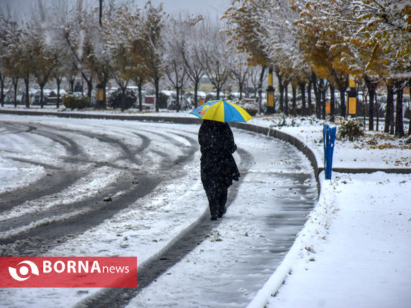 چهره زمستانی اراک در آخرین ماه پاییز