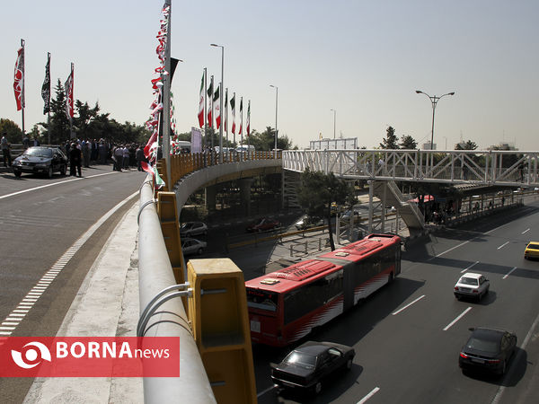 بهره‌برداری از پل تقاطع غیرهمسطح بزرگراه شهید چمران