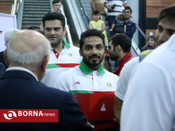 مراسم استقبال از کاروان ورزشی ایران از بازیهای آسیایی  جاکارتا