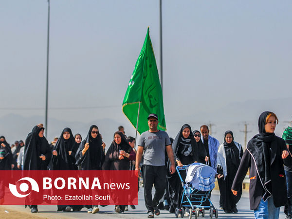 پیاده روی جاماندگان اربعین در اراک