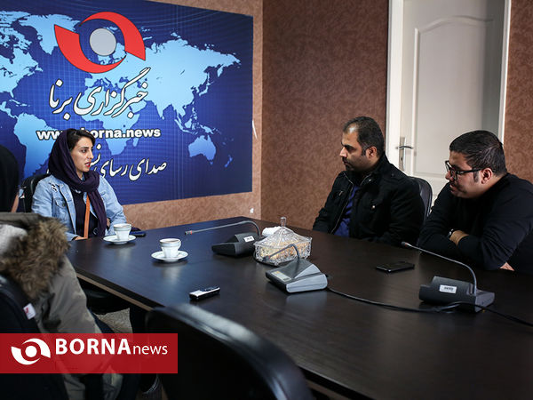 حضور " الناز رکابی " در خبرگزاری برنا