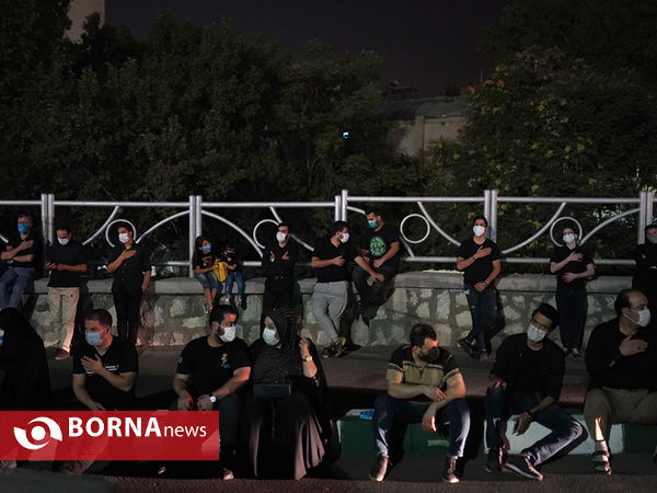 عزاداری شب تاسوعا در میدان تجریش