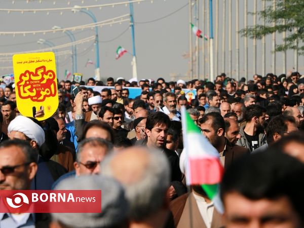 راهپیمایی حمایت از ولایت و اقتدار کشور - اهواز