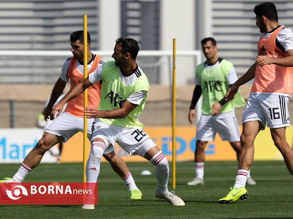 تمرین ریکاوری تیم ملی فوتبال ایران بعد از دیدار عراق
