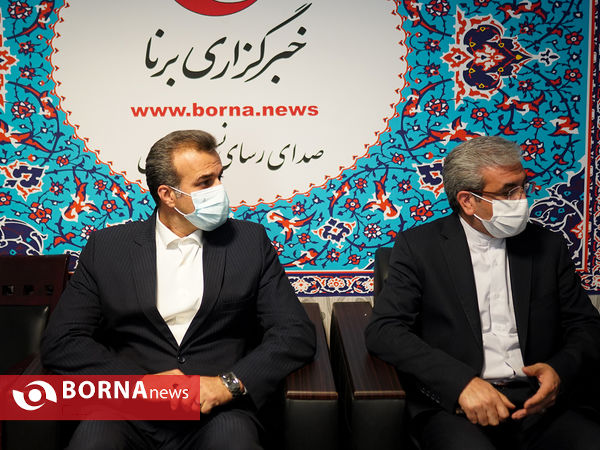 حضور خسرو ساکی و حسین صادقی در خبرگزاری برنا