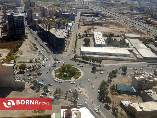 تصاویر هوایی از قم در نخستین روز از سال 1400