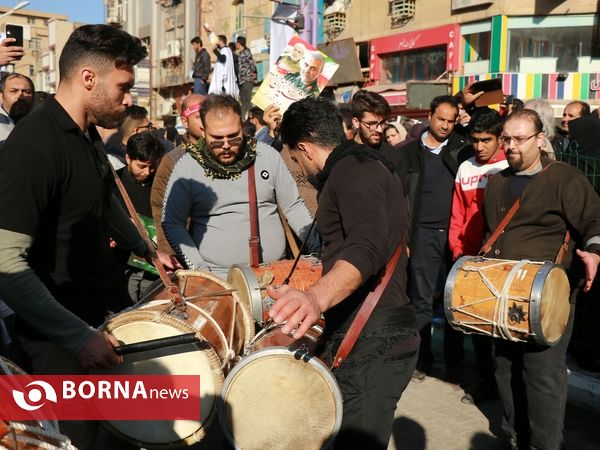 تشییع پیکر مطهر سردار سلیمانی و ابومهدی المهندس در اهواز(1)