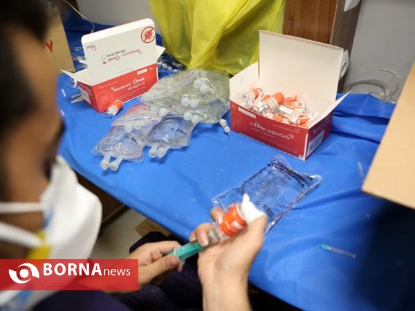 حضور نیروهای داوطلب جهادی گروه پیامبررحمت _ بیمارستان فیروز آبادی شهرستان ری