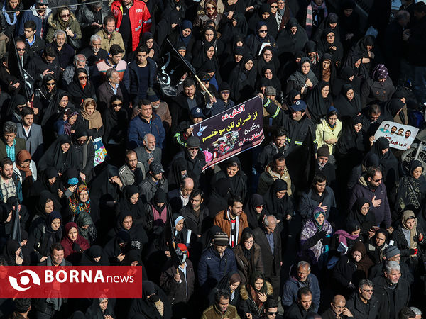 تشییع شهدای آتش نشان حادثه پلاسکو