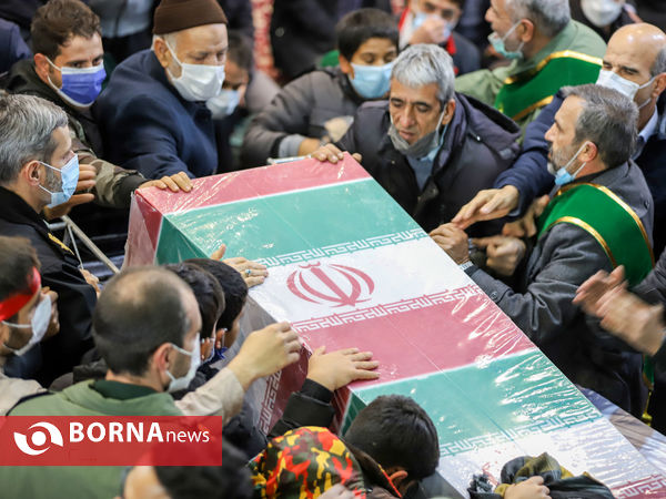 آیین تشیع شهید گمنام در اراک