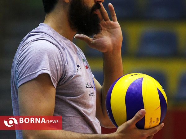 آخرین تمرین تیم ملی والیبال قبل از مسابقات جام جهانی