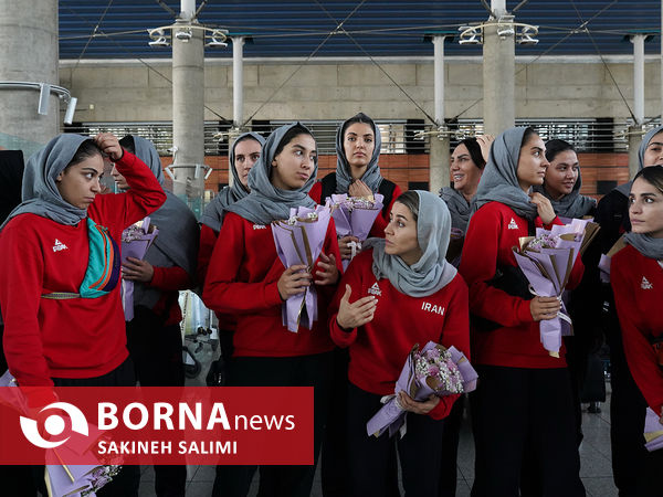  استقبال از تیم ملی بسکتبال بانوان ایران 