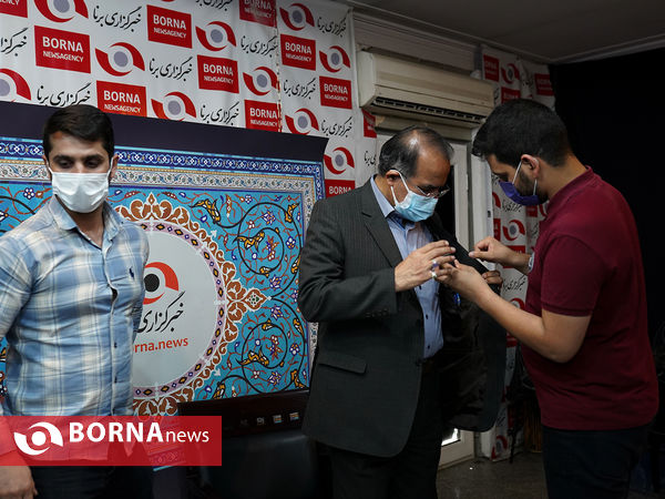 حضور خسرو ساکی و حسین صادقی در خبرگزاری برنا