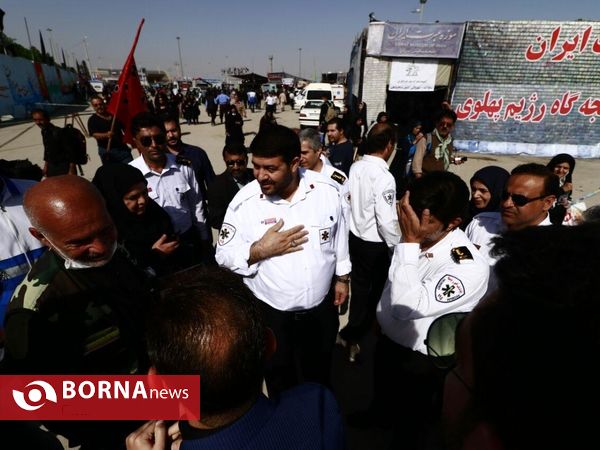 بازدید دکتر پیر حسین کولیوند سرپرست اورژانس کشور از مرز شلمچه