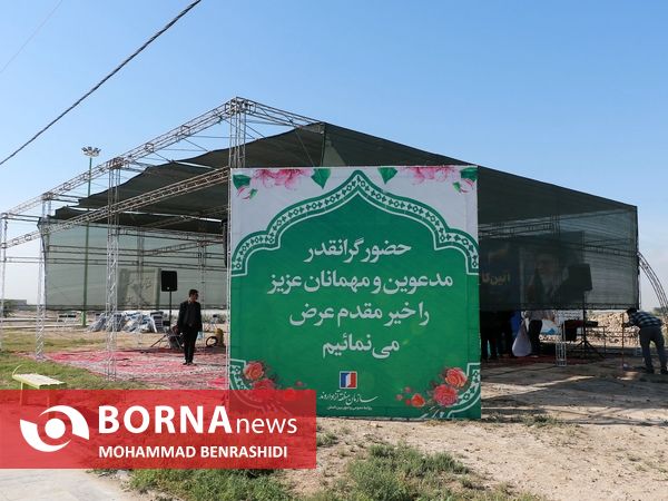 مراسم کلنگ زنی پارک 20 هکتاری خلیج فارس آبادان