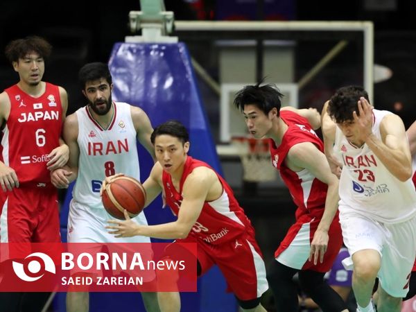 دیدار تیم های بسکتبال ایران - ژاپن