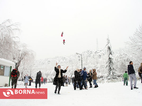 بارش برف در تهران